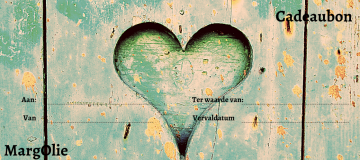 Cadeaubon hart gelig